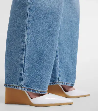 Alaïa Alaïa 90 patent leather wedge slingback pumps | Thumbnail 5