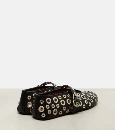 Alaïa Alaïa Studded leather ballet flats | Thumbnail 2 Alaïa Alaïa Studded leather ballet flats | Thumbnail 2
