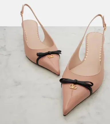 Valentino Garavani Bepointy 45 leather slingback pumps | Thumbnail 4