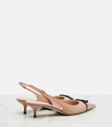 Valentino Garavani Bepointy 45 leather slingback pumps | Thumbnail 5