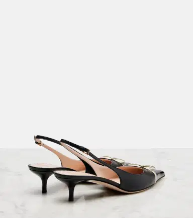 Valentino Garavani Bepointy leather slingback pumps | Thumbnail 3