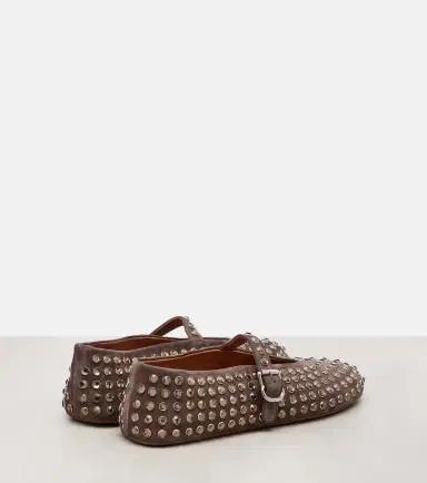 Alaïa Alaïa Embellished suede Mary Jane flats | Thumbnail 3