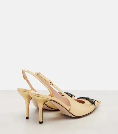 Valentino Garavani Bepointy 80 leather slingback pumps | Thumbnail 2