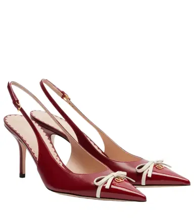 Valentino Garavani Bepointy 80 patent leather slingback pumps | Thumbnail 1 Valentino Garavani Bepointy 80 patent leather slingback pumps | Thumbnail 1