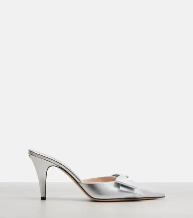 Valentino Garavani Metallic leather mules | Thumbnail 3