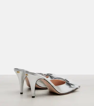 Valentino Garavani Metallic leather mules | Thumbnail 4