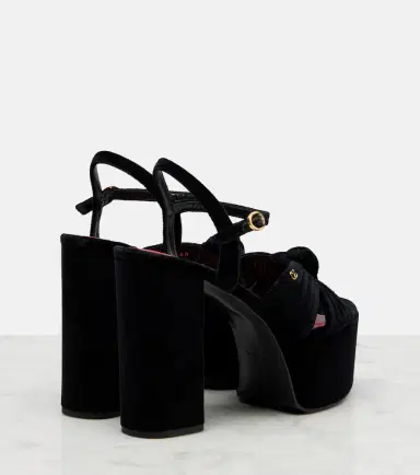 Valentino Garavani Crasher 125 velvet platform sandals | Thumbnail 2