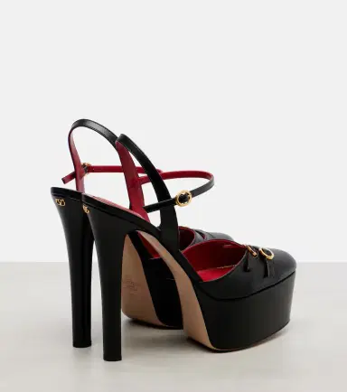 Valentino Garavani Crasher 145 leather platform pumps | Thumbnail 3
