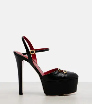 Valentino Garavani Crasher 145 leather platform pumps | Thumbnail 4