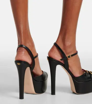 Valentino Garavani Crasher 145 leather platform pumps | Thumbnail 6