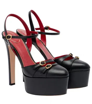 Valentino Garavani Crasher 145 leather platform pumps | Thumbnail 1