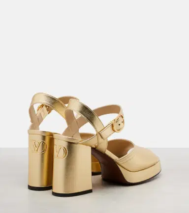 Valentino Garavani VLogo leather sandals | Thumbnail 4 Valentino Garavani VLogo leather sandals | Thumbnail 4