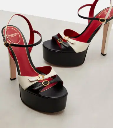 Valentino Garavani Crasher leather platform sandals | Thumbnail 2