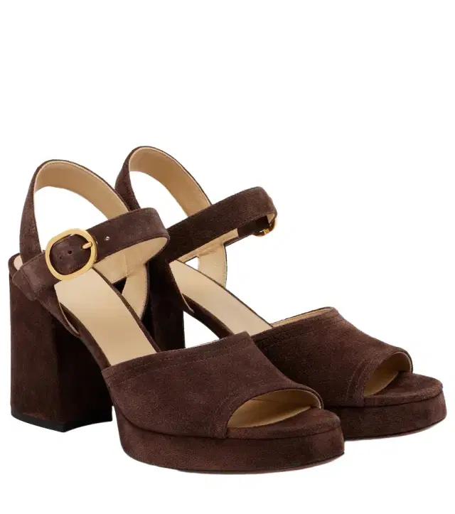 Valentino Garavani Fawcette VLogo suede platform sandals