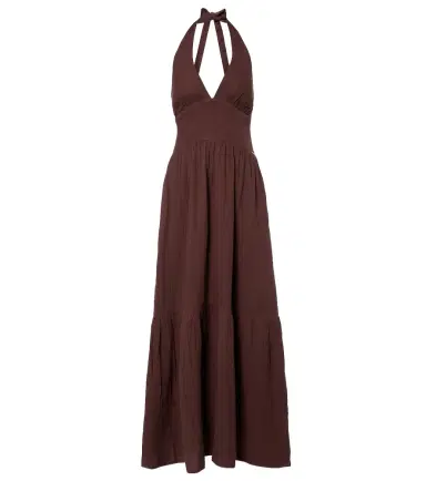 Melissa Odabash Shay halterneck cotton maxi dress | Thumbnail 1
