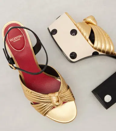 Valentino Garavani Crasher VLogo sequined leather sandals | Thumbnail 2