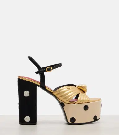Valentino Garavani Crasher VLogo sequined leather sandals | Thumbnail 4