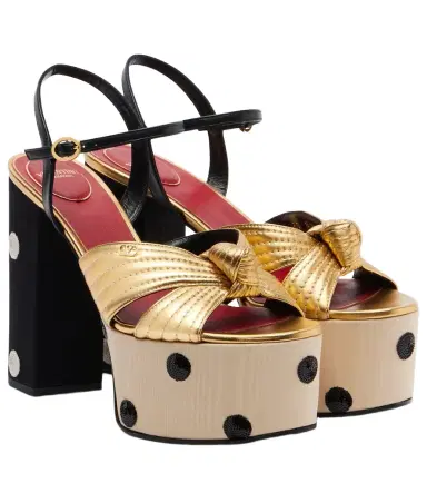 Valentino Garavani Crasher VLogo sequined leather sandals | Thumbnail 1