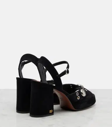 Valentino Garavani Embellished leather sandals | Thumbnail 4 Valentino Garavani Embellished leather sandals | Thumbnail 4