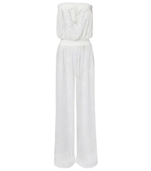 Melissa Odabash Viv cotton-blend jumpsuit