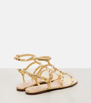 Valentino Garavani Rockstud metallic leather sandals | Thumbnail 2