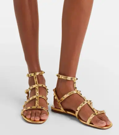 Valentino Garavani Rockstud metallic leather sandals | Thumbnail 5