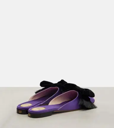 Valentino Garavani Reinette bow-detail satin flats | Thumbnail 4 Valentino Garavani Reinette bow-detail satin flats | Thumbnail 4