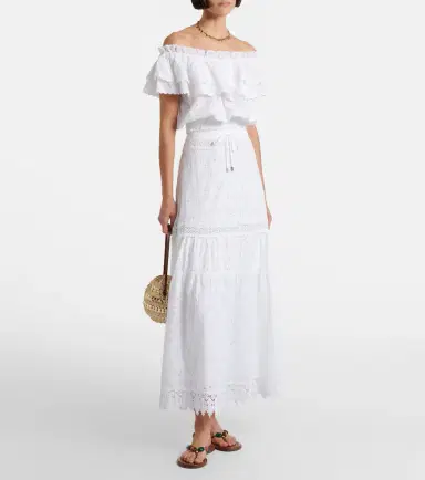 Melissa Odabash Ruth broderie anglaise cotton crop top | Thumbnail 2