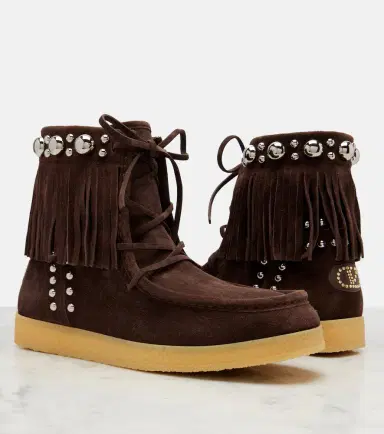 Valentino Garavani Nellcôte studded suede ankle boots | Thumbnail 2