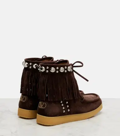 Valentino Garavani Nellcôte studded suede ankle boots | Thumbnail 4