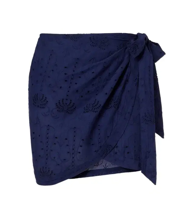 Melissa Odabash Embroidered cotton beach cover-up