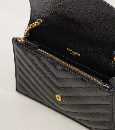 Saint Laurent Cassandre Envelope Small leather wallet on chain | Thumbnail 2