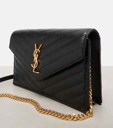 Saint Laurent Cassandre Envelope Small leather wallet on chain | Thumbnail 3