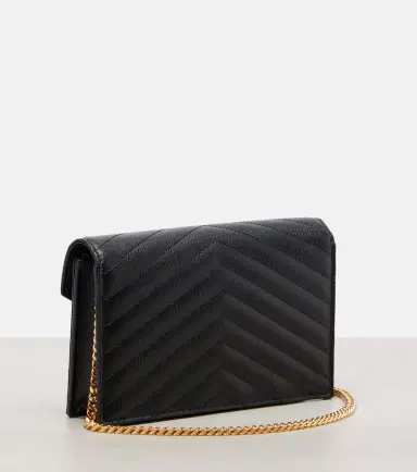 Saint Laurent Cassandre Envelope Small leather wallet on chain | Thumbnail 4