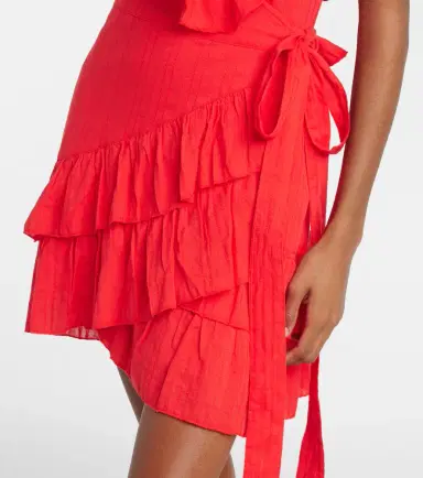 Melissa Odabash Molly ruffled cotton wrap dress | Thumbnail 5