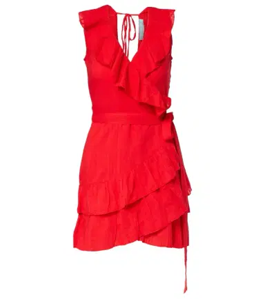 Melissa Odabash Molly ruffled cotton wrap dress | Thumbnail 1