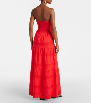 Melissa Odabash Sophie broderie anglaise cotton maxi dress | Thumbnail 5