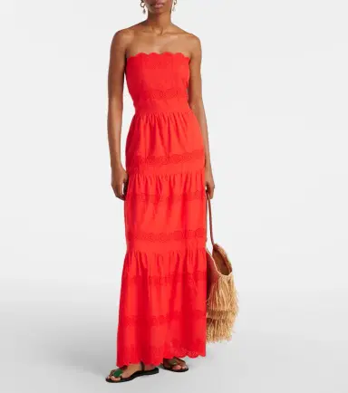 Melissa Odabash Sophie broderie anglaise cotton maxi dress | Thumbnail 6
