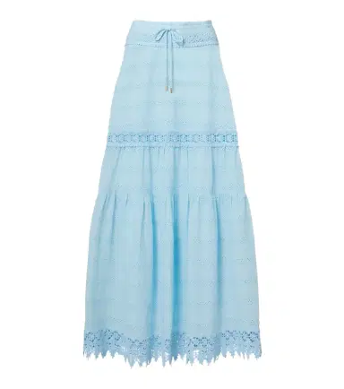 Melissa Odabash Alessia broderie anglaise cotton maxi skirt | Thumbnail 1
