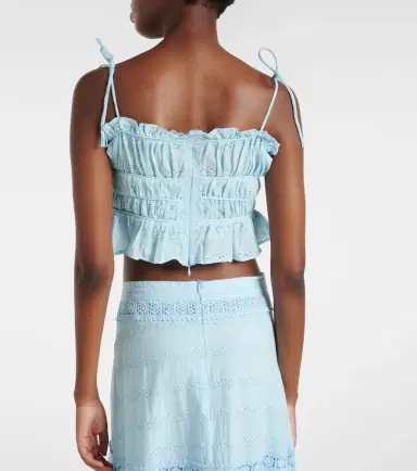 Melissa Odabash Freya broderie anglaise cotton crop top | Thumbnail 2 Melissa Odabash Freya broderie anglaise cotton crop top | Thumbnail 2