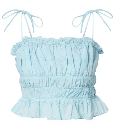 Melissa Odabash Freya broderie anglaise cotton crop top | Thumbnail 1 Melissa Odabash Freya broderie anglaise cotton crop top | Thumbnail 1