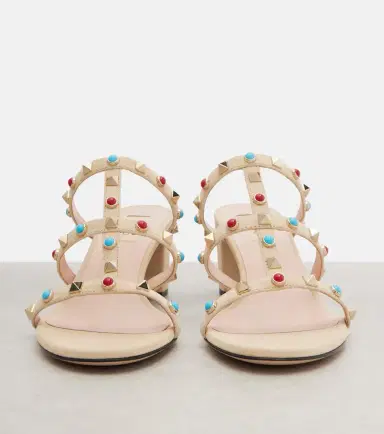 Valentino Garavani Embellished suede sandals | Thumbnail 2 Valentino Garavani Embellished suede sandals | Thumbnail 2