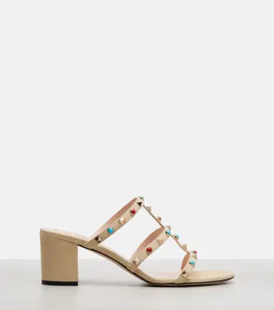 Valentino Garavani Embellished suede sandals | Thumbnail 4 Valentino Garavani Embellished suede sandals | Thumbnail 4