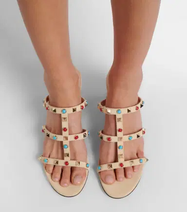 Valentino Garavani Embellished suede sandals | Thumbnail 6 Valentino Garavani Embellished suede sandals | Thumbnail 6