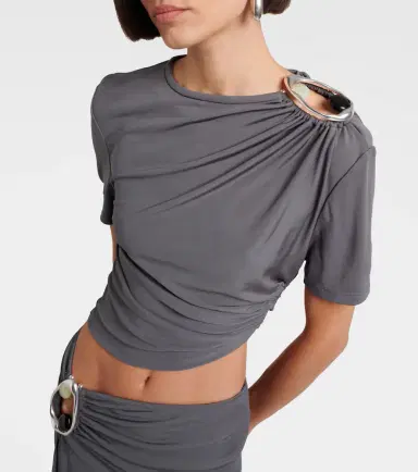 Christopher Esber Orica embellished jersey top | Thumbnail 5