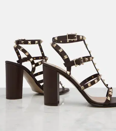 Valentino Garavani Embellished leather sandals | Thumbnail 3 Valentino Garavani Embellished leather sandals | Thumbnail 3
