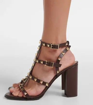 Valentino Garavani Embellished leather sandals | Thumbnail 6 Valentino Garavani Embellished leather sandals | Thumbnail 6