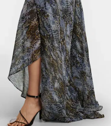 Christopher Esber Snake-print draped silk maxi dress | Thumbnail 2