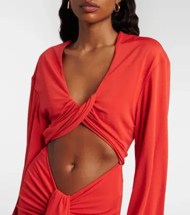 Christopher Esber Vivenda cutout gathered gown | Thumbnail 2 Christopher Esber Vivenda cutout gathered gown | Thumbnail 2