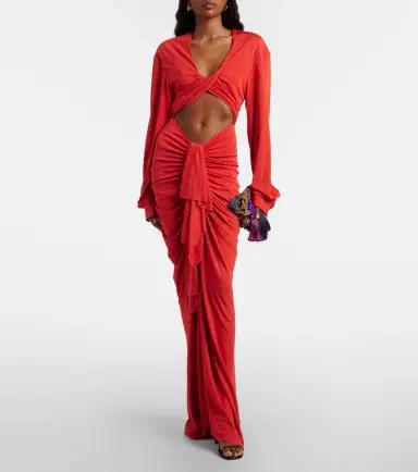 Christopher Esber Vivenda cutout gathered gown | Thumbnail 5 Christopher Esber Vivenda cutout gathered gown | Thumbnail 5